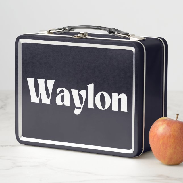 Waylon Name Personalised  Metal Lunch Box (In Situ)