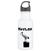 Waylon Name With Bin Chicken, Water Bottle