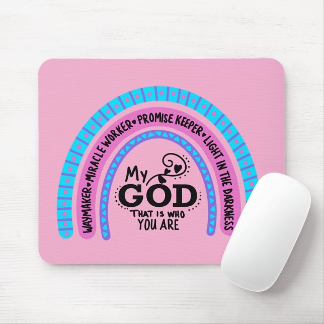 Waymaker Miracle Worker My God That Is Who You Are Mouse Pad (With Mouse)
