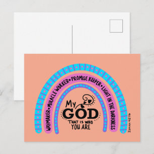 Waymaker Miracle Worker My God That Is Who You Are Postcard