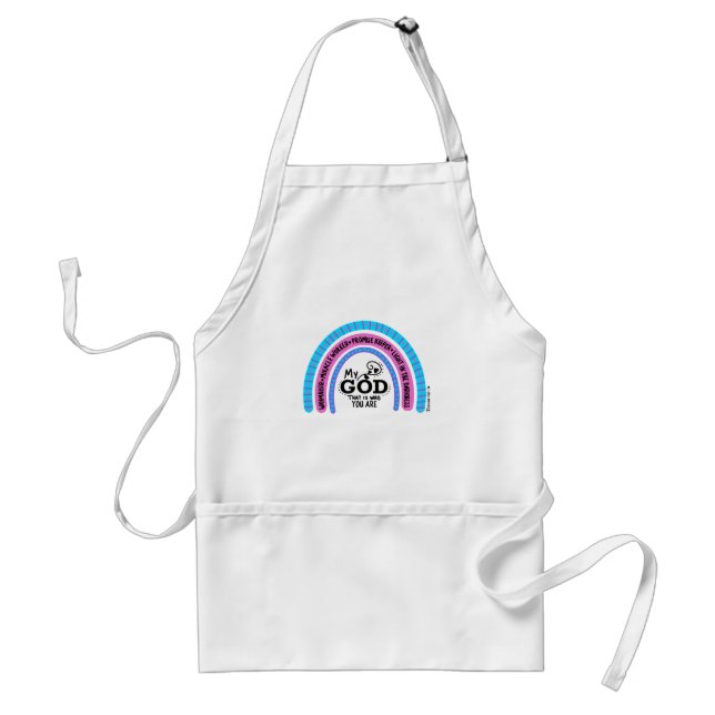 Waymaker Miracle Worker My God That Is Who You Are Standard Apron (Front)