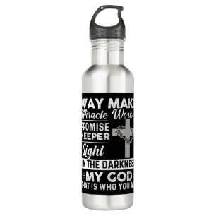 Waymaker Miracle Worker Promise Keeper Light Jesus 710 Ml Water Bottle