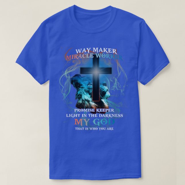 Waymaker Miracle Worker Promise Keeper Light Jesus T-Shirt (Design Front)