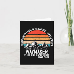 Waymaker My God That Who You Are Isaiah Bible Vers Card