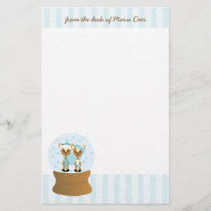 Wayne and Marie Deer Stationery