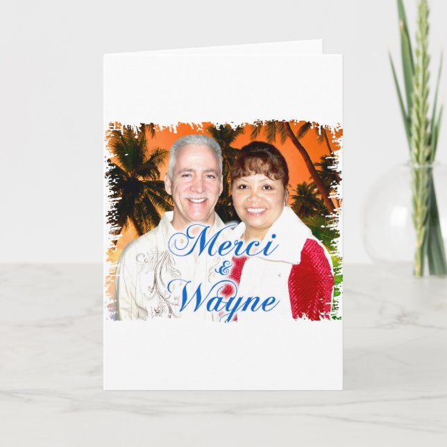 Wayne & Merci Thank You Card (Front)