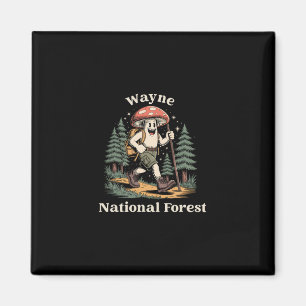 Wayne National Forest Ohio Hiking Mushroom Vacatio Magnet