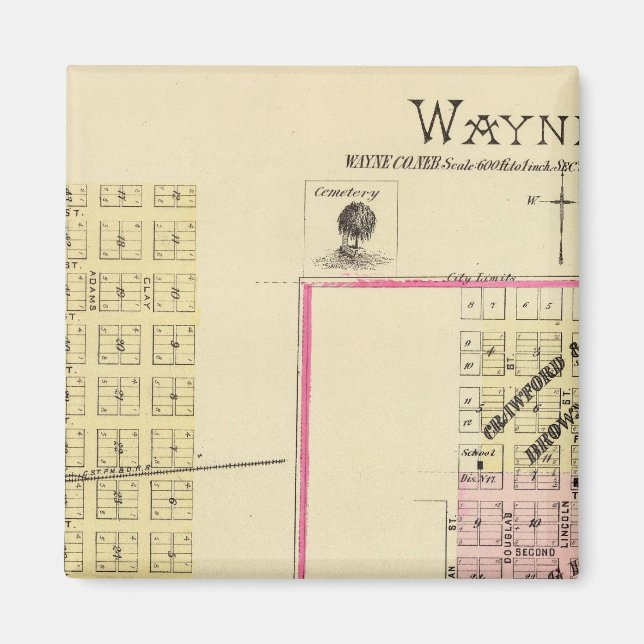 Wayne, Nebraska Magnet (Front)