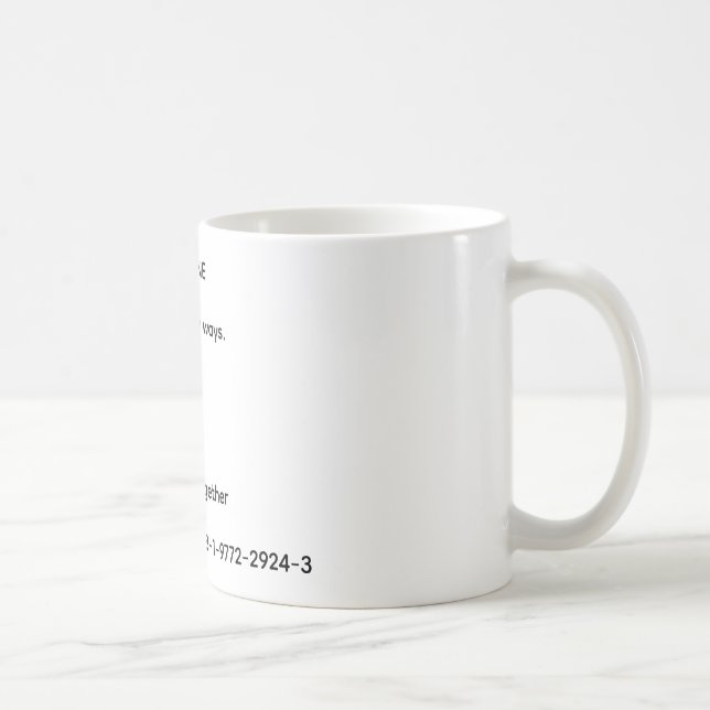 Wayne Quote in Finally Together Coffee Mug (Right)
