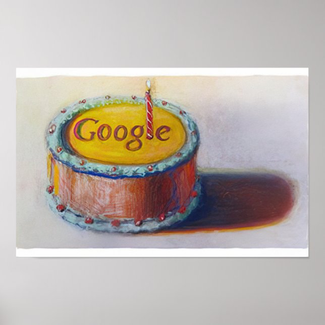 wayne thiebaud - google 12th birthday cake poster (Front)