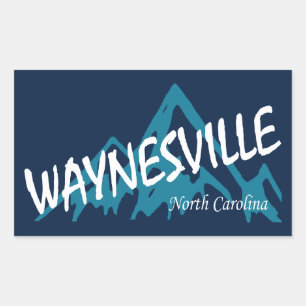 Waynesville North Carolina Mountains Rectangular Sticker