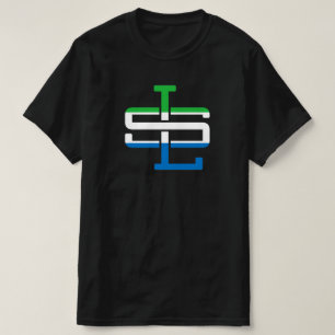 WAYout Arts Freeetown Sierra Leone Flag Monogram T-Shirt