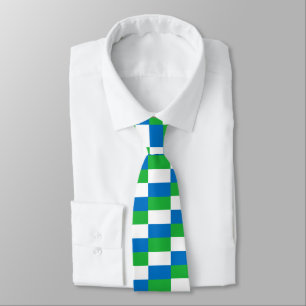 WAYout Arts Freeetown Sierra Leone Flag Pattern Tie