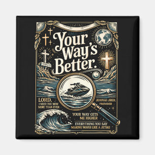 Way's better christian quote jesus faith bible magnet