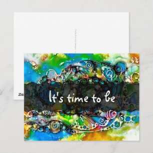 Ways Of Life - Neurographic Art 7 Postcard