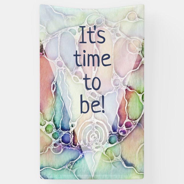 Ways Of Life - Neurographic Art Pattern 1 Banner (Vertical)