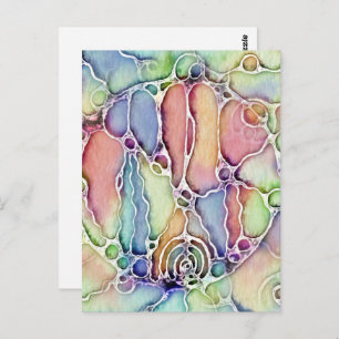 Ways Of Life - Neurographic Art Pattern 1 Postcard