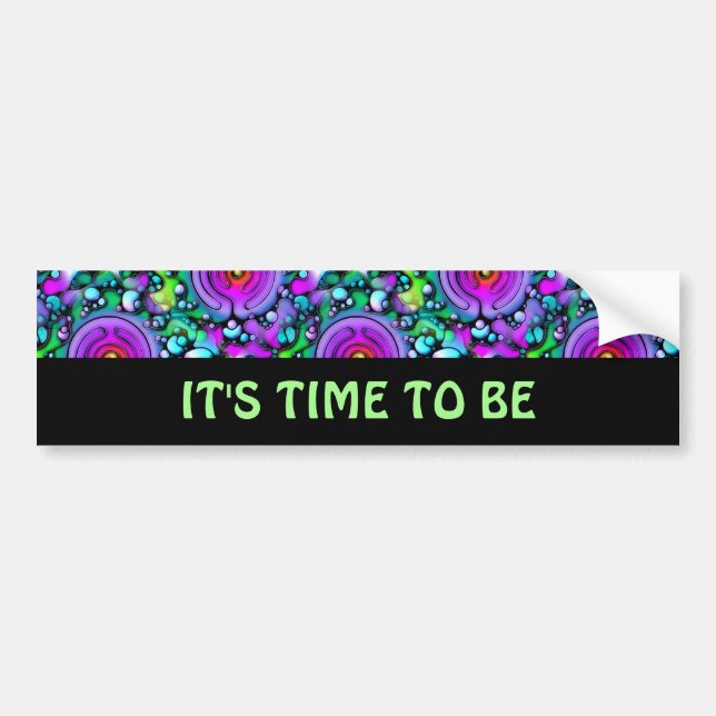 Ways Of Life - Neurographic Art Pattern 2 Bumper Sticker (Front)