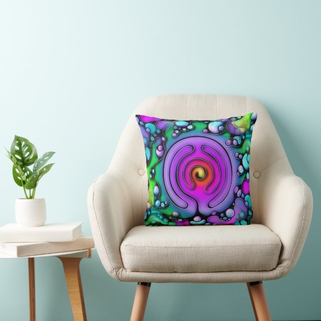 Ways Of Life - Neurographic Art Pattern 2 Cushion (Chair)
