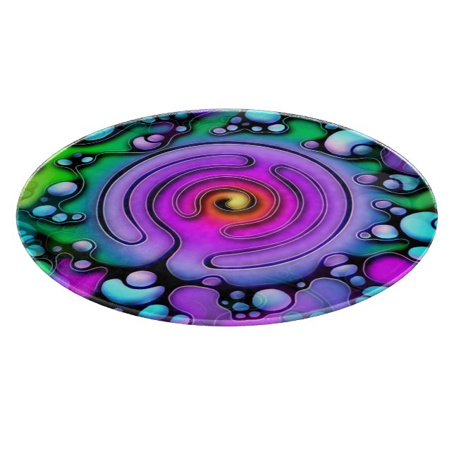 Ways Of Life - Neurographic Art Pattern 2 Cutting Board (Corner)