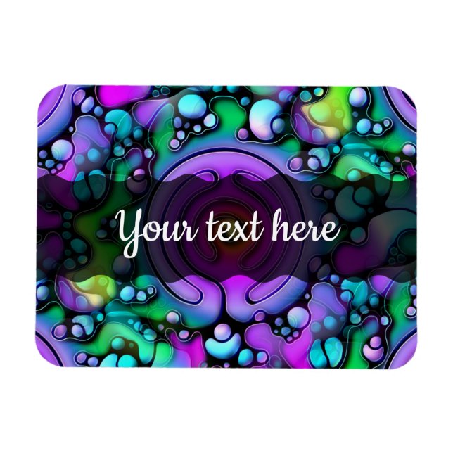 Ways Of Life - Neurographic Art Pattern 2 Magnet (Horizontal)