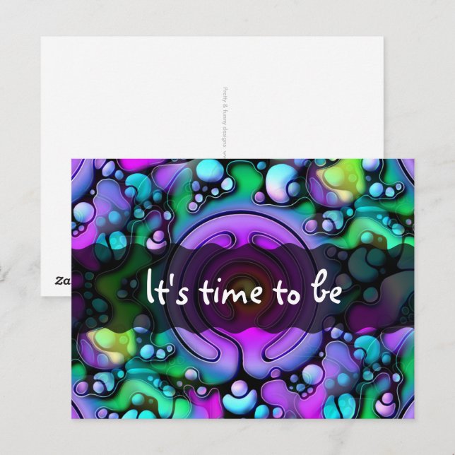 Ways Of Life - Neurographic Art Pattern 2 Postcard (Front/Back)