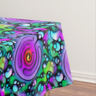 Ways Of Life - Neurographic Art Pattern 2 Tablecloth