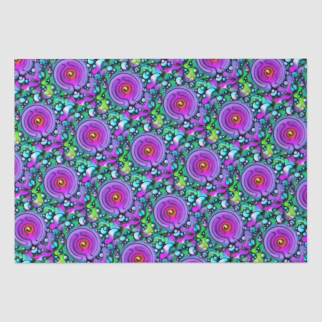 Ways Of Life - Neurographic Art Pattern 2 Tissue Paper (Front)