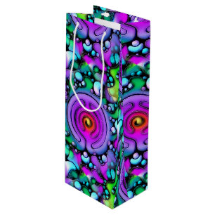 Ways Of Life - Neurographic Art Pattern 2 Wine Gift Bag