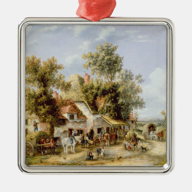 Wayside Inn Metal Tree Decoration (Front)