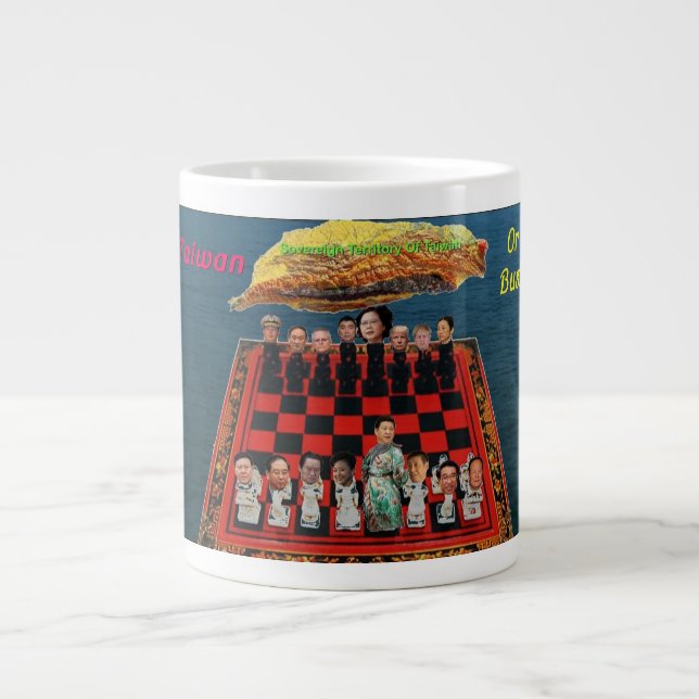 wayward ho to Taiwan we go. Large Coffee Mug (Front)