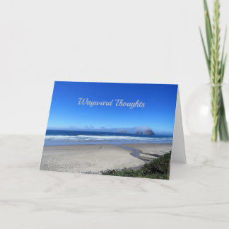 Wayward Thoughts, a poem of wonderment Card