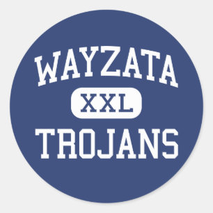 Wayzata - Trojans - High - Minneapolis Minnesota Classic Round Sticker