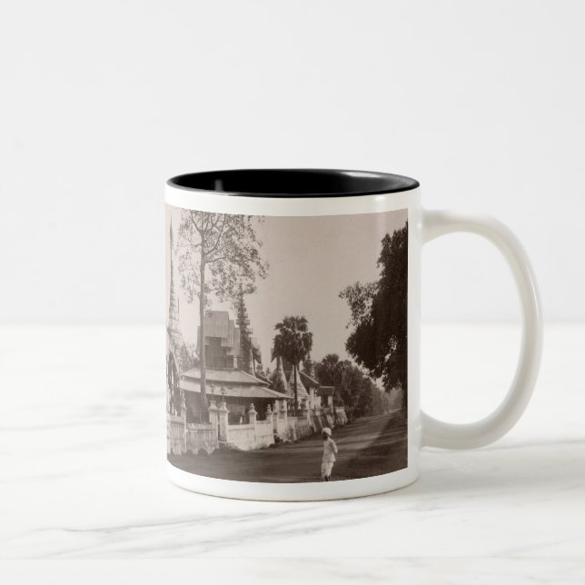 Wayzayanda monastery and pagodas at Moulmein Two-Tone Coffee Mug (Right)