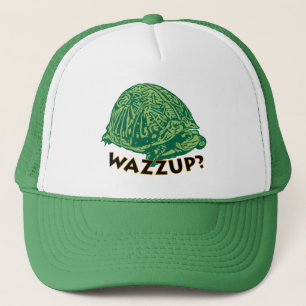 Wazzup - Green Trucker Hat