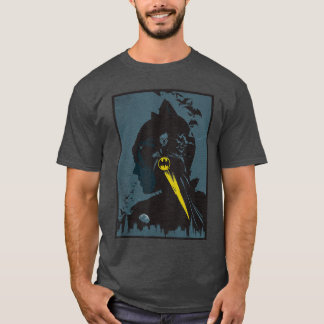 WB100 DC Comics Batman Classic Catwoman Skyline Si T-Shirt