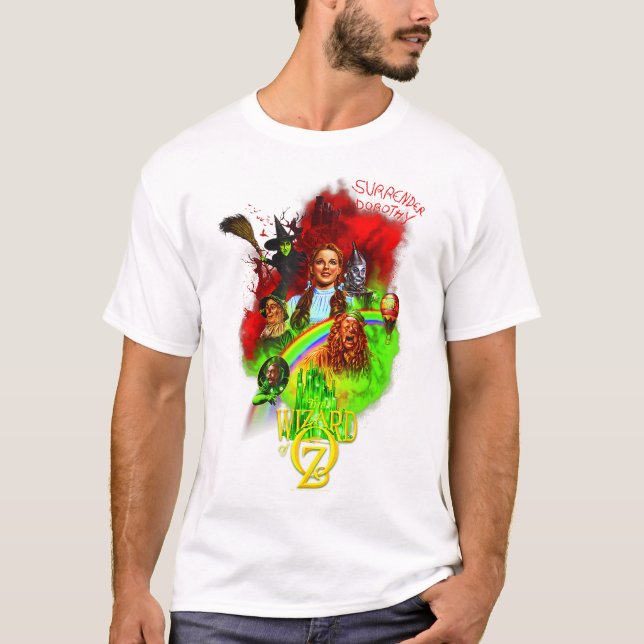 Wb100 The Wizard Of Oz Surrender Dorothy Rainbow P T-Shirt (Front)