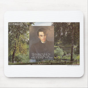 WB Yeats "Strike Hot Iron" Quote Tees Gifts Etc Mouse Pad