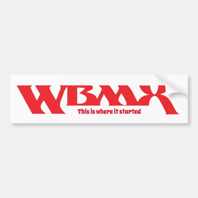 WBMX Bumper Sticker (Front)