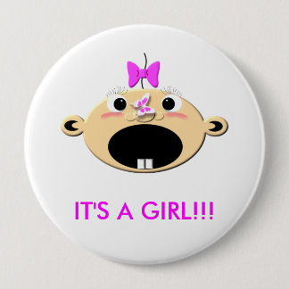 WButtfbigmouth, IT'S A GIRL!!! 10 Cm Round Badge