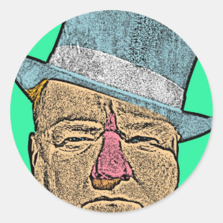 WC Fields Classic Round Sticker