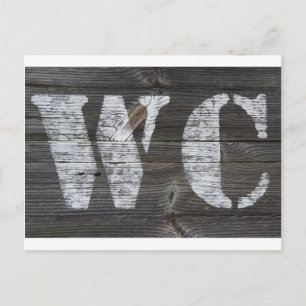 WC Schild Postcard