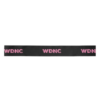 WDNC We Do Not Care Satin Ribbon