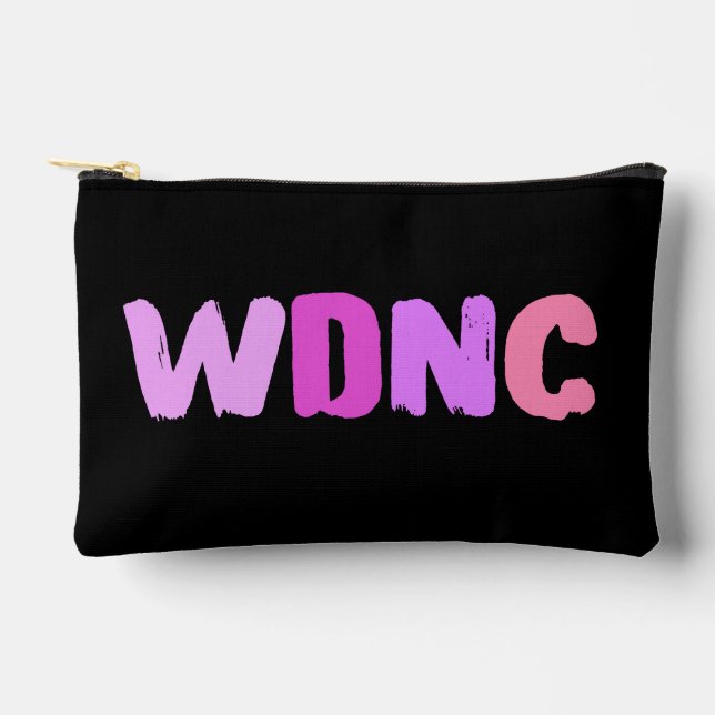 WDNC We Dot Not Care CLub Accessory Pouch (Front)