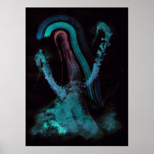 WDV - 089 - Rooted Heron Poster
