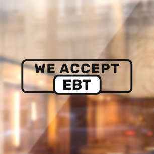 We Accept EBT Store Shop Business