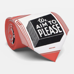 We Aim to Please print  Tie