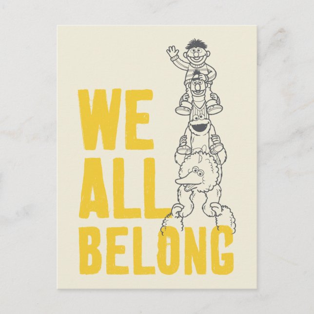 We All Belong Postcard (Front)