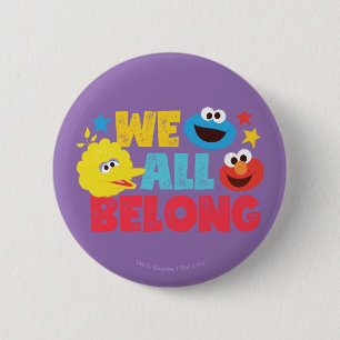 We All Belong Stars 6 Cm Round Badge
