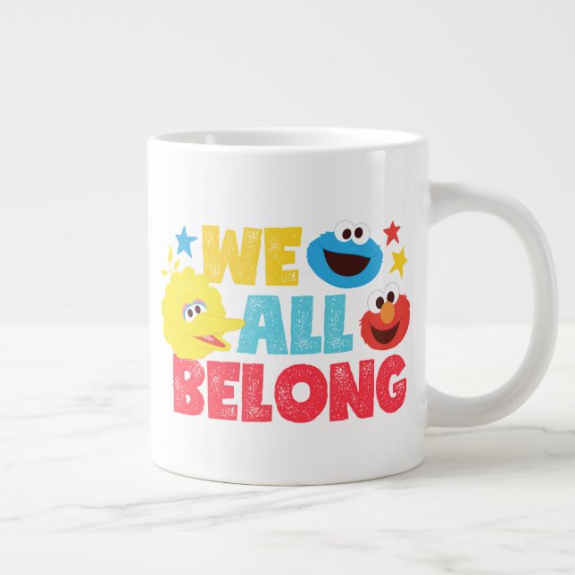 We All Belong Stars Large Coffee Mug (Right)